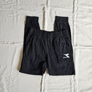 Diadora Black Joggers for Men